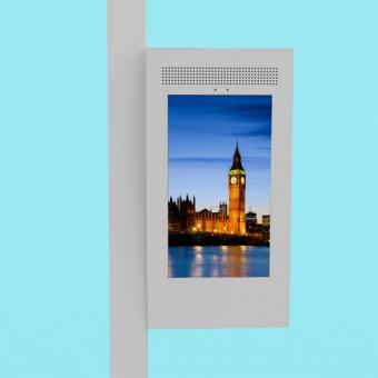 55寸双屏户外路灯广告机